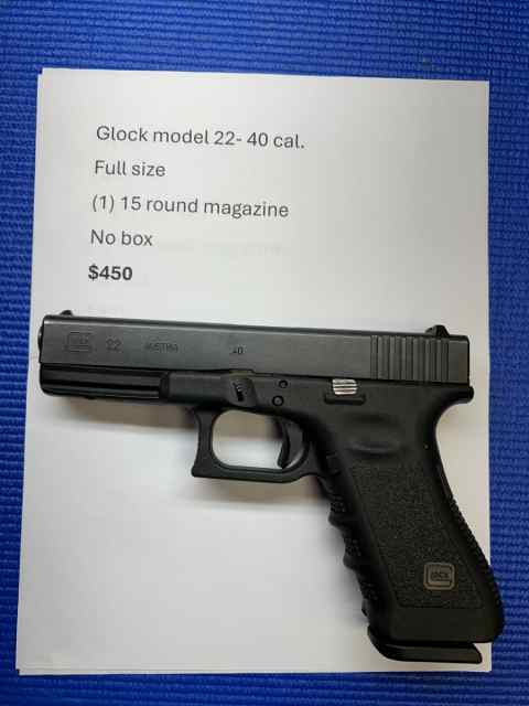 Glock G22 GEN 3- 40 Cal