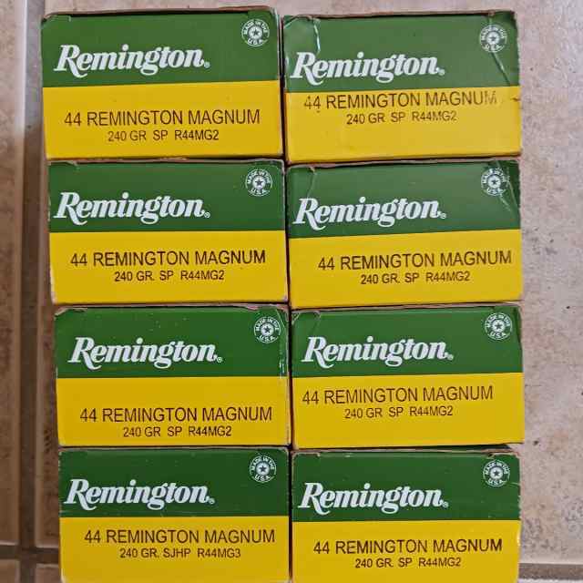 160rds of Remington 240gr SP 44 Mag