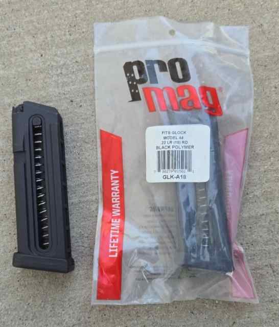 Glock 44 .22 cal Magazines (2) 18 Round