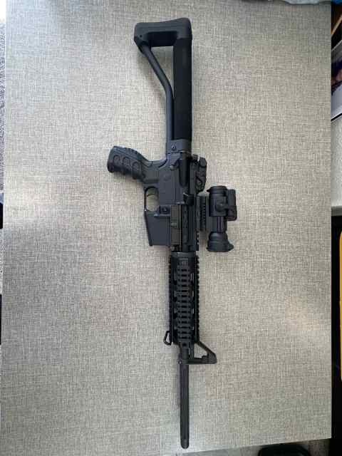 Bushmaster AR15 16" fluted heavy barrel