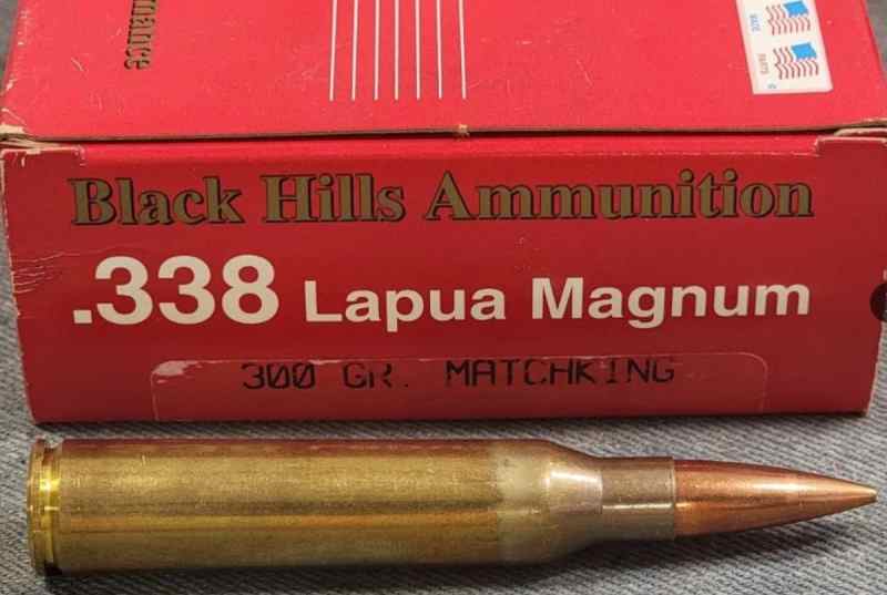 BLACKHILL MATCH AMMUNITION 338 LAPUA MAG 300gr. 