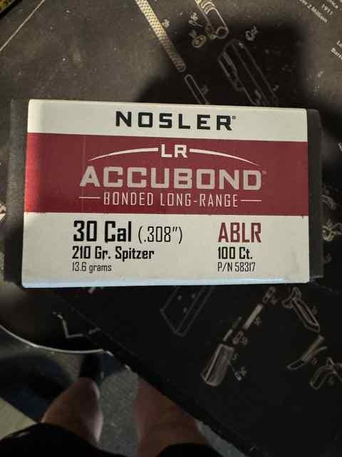 Nosler Accubond Long Range 30 cal 210 gr