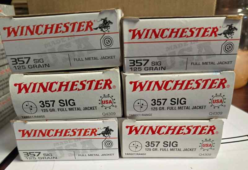 Winchester and Hornady .357sig Ammo