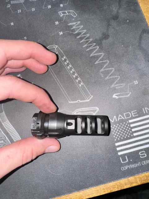 Dead air muzzle brake 5/38-24