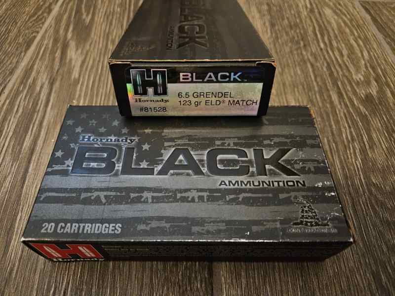 Hornady Black 6.5 Grendel 123gr ELD Match amo